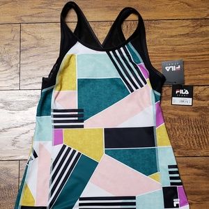 FILA, Multi-Colored Athletic Tank Top, Small